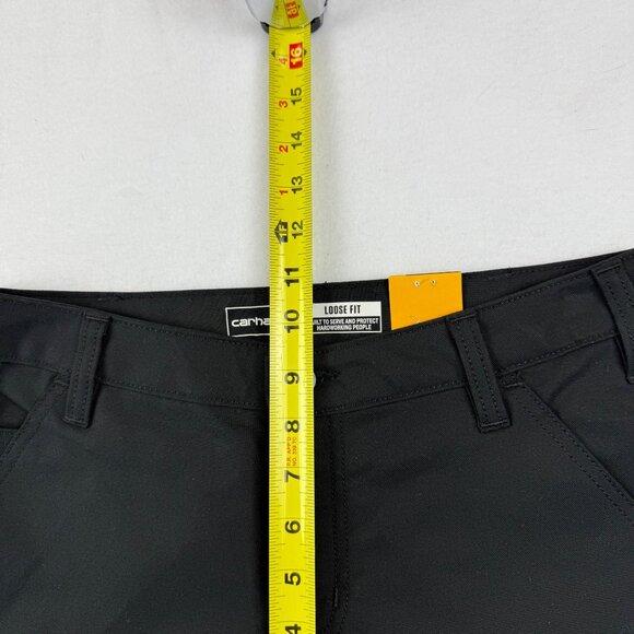 Carhartt Women's Rugged Flex Black Canvas Work Shorts Size 4 NWT 10" Inseam - Picture 10 of 11